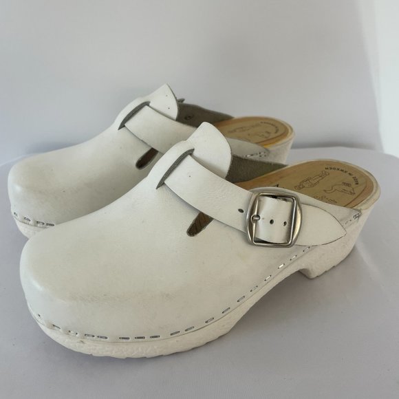 Skanetoffeln White Clogs Made in Sweden - Picture 5 of 6